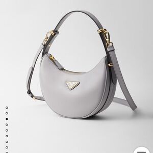 Prada Arque Small Leather Shoulder Bag